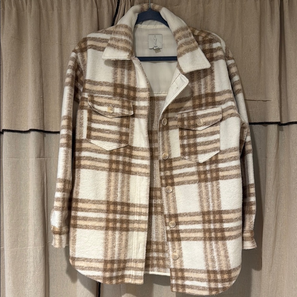 Joie Brown and Cream Teddy Jacket